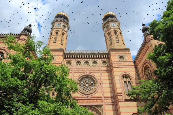 Budapešť synagoga staré architektura — Stock fotografie