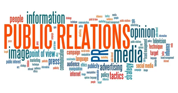 Public relations word cloud — Stock Photo, Image