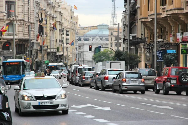 Madridverkehr in Spanien — Stockfoto