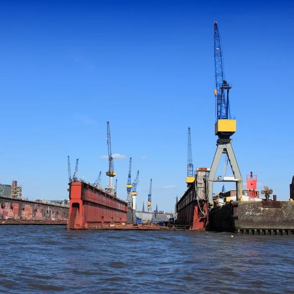 Portu w Hamburgu, Niemcy — Zdjęcie stockowe