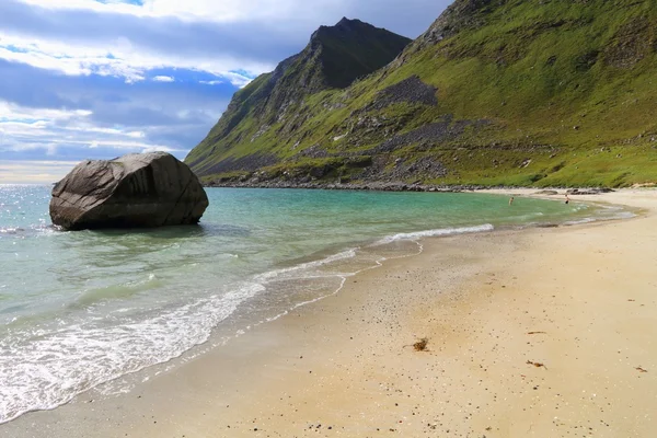 Lofoten strand landschap — Stockfoto