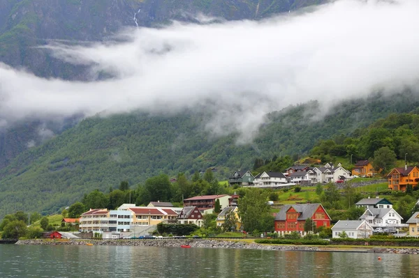 Norway - Aurland town — Stock Photo, Image