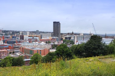 Sheffield İngiltere cityscape manzarası