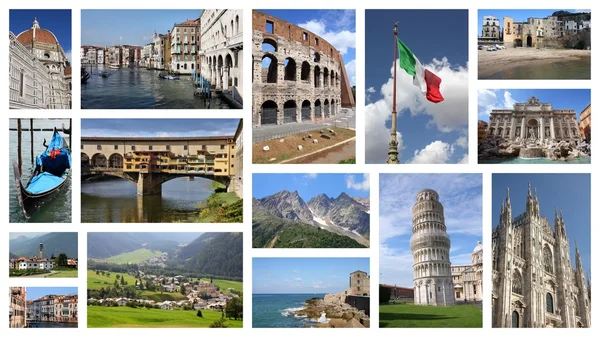 Italien - travel collage — Stockfoto