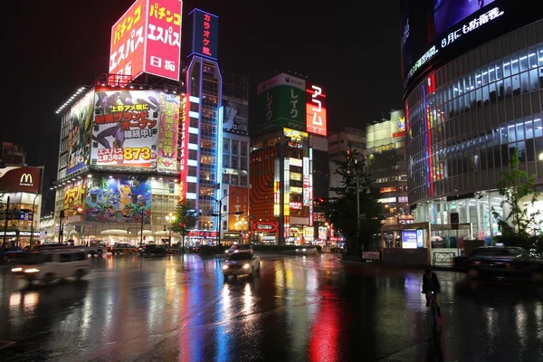 在日本东京的夜幕 — 图库照片