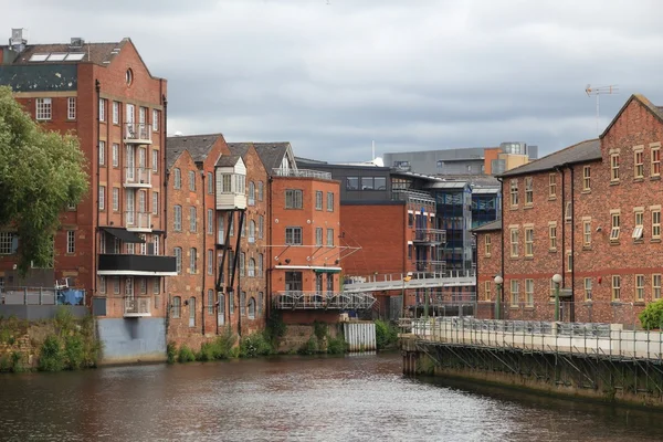 Leeds - River Aire — Stock Photo, Image