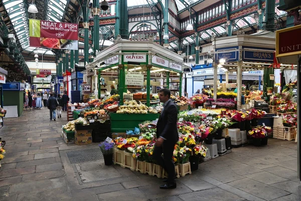 Mercado de Leeds Kirkgate — Foto de Stock