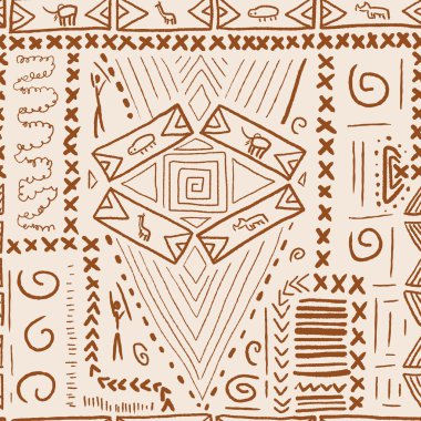 Etnik doku - vektör çizim