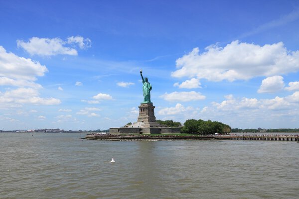 Statue of Liberty in New York City, United States.