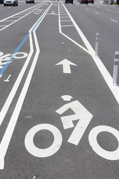 Bisiklet lane, ABD — Stok fotoğraf