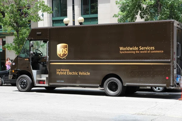 UPS truck, Stany Zjednoczone — Zdjęcie stockowe