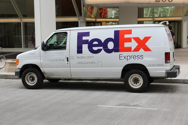 FedEx van, Amerikai Egyesült Államok — Stock Fotó