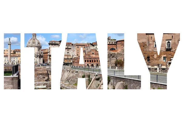 Italy word sign — Stock Photo, Image