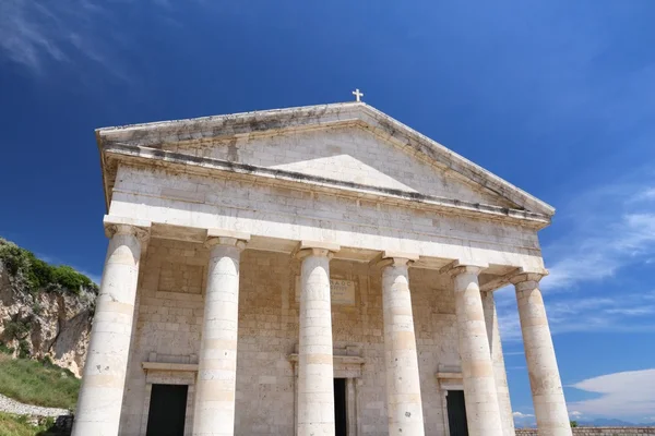 Corfu Town - Saint George Temple — Stok fotoğraf