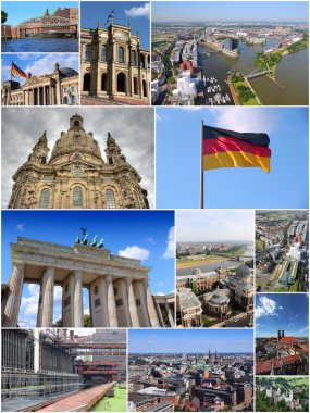 Almanya fotoğrafları - seyahat kolajı