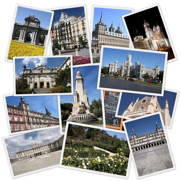 Madrid - reizen collage — Stockfoto