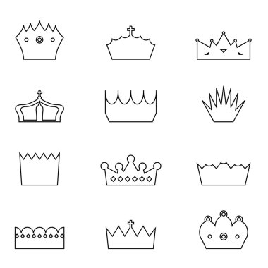 Taç collection - vektör çizim