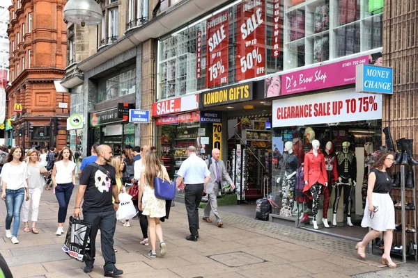 Oxford Street alışveriş — Stok fotoğraf