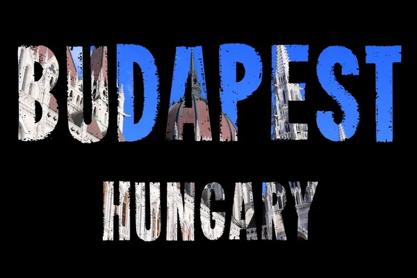 Budapest, Hungría - palabra de viaje — Foto de Stock