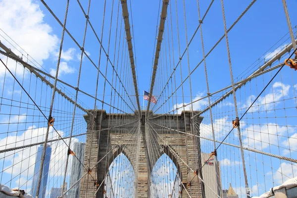 Ponte di Brooklyn, nyc — Foto Stock