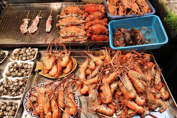 Zeevruchten in thailand markt — Stockfoto