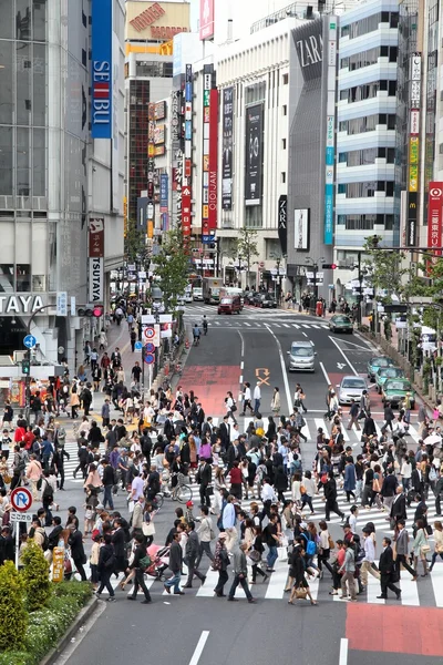 Hachiko átkelés, Tokió — Stock Fotó