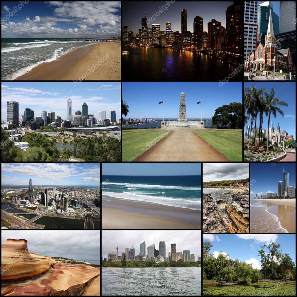 Australië reizen collage Redactionele stockfoto © tupungato 122681008