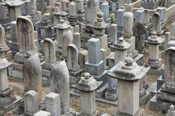 Japoński cmentarz, Onomichi — Zdjęcie stockowe