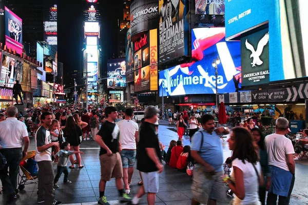 Times Square noche —  Fotos de Stock
