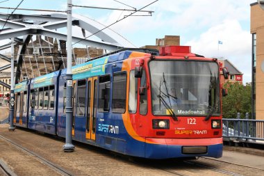 Sheffield tram, United Kingdom clipart