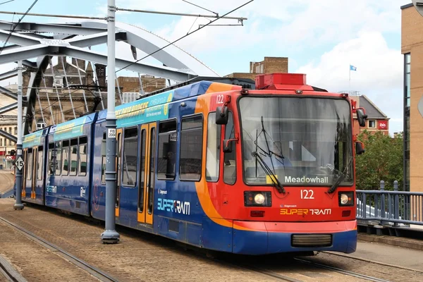 Sheffield tram, Reino Unido — Fotografia de Stock