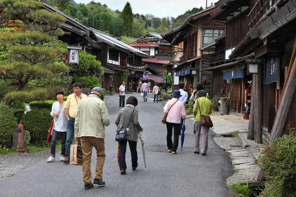 日本の町、妻籠 — ストック写真