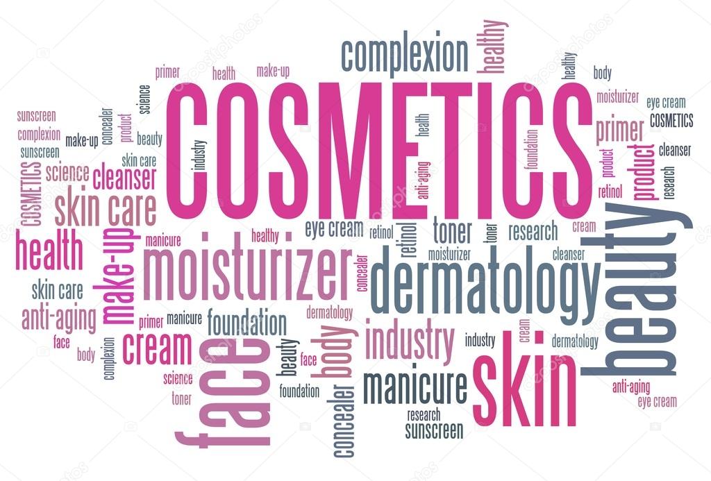 Cosmetics word cloud