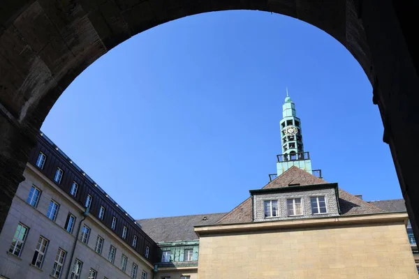 Bochum Stad Tyskland Stadshuset Rathaus — Stockfoto