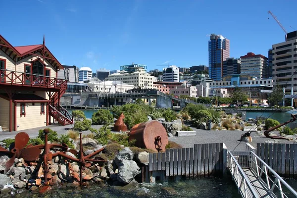 웰링턴 뉴질랜드 웰링턴 항구에 Whairepo Lagoon 레크리에이션 — 스톡 사진