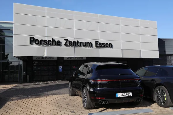 Essen Γερμανια Σεπτεμβριου 2020 Porsche Αντιπροσωπεία Μάρκας Αυτοκινήτων Στο Έσσεν — Φωτογραφία Αρχείου