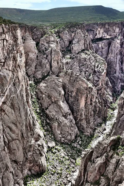 美国贡尼森国家公园的黑峡谷科罗拉多自然 — 图库照片