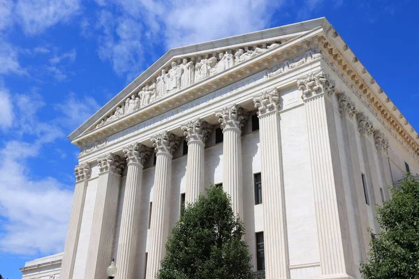 Abd Anayasa Mahkemesi Washington Deki Tarihi Bina Abd — Stok fotoğraf