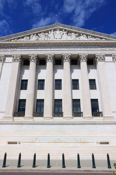 Suprema Corte Dos Eua Prédio Histórico Washington Eua — Fotografia de Stock