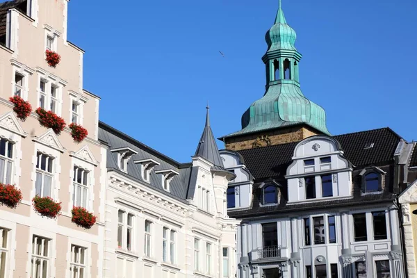 Cidade Recklinghausen Alemanha Cityscape Praça Principal Markt — Fotografia de Stock