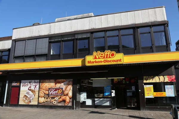德国奥伯豪森 2020年9月18日 德国奥伯豪森网托超市外 网托是一家德国食品连锁店 — 图库照片