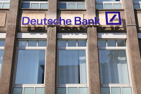 Dortmund Německo Září 2020 Pobočka Deutsche Bank Dortmundu Německo Deutsche — Stock fotografie