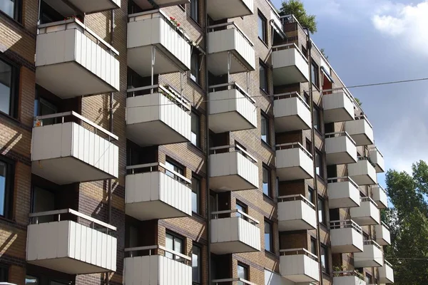 瑞典哥德堡市 现代通用公寓楼 现代住宅建筑 — 图库照片