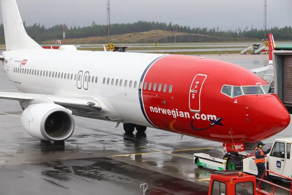 Gothenburg Suecia Agosto 2018 Norwegian Air Shuttle Boeing 737 Aeropuerto —  Fotos de Stock