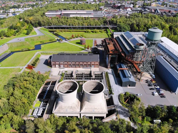 Bochum City Almanya Ruhr Bölgesinin Sanayi Mirası Eski Enerji Santrali — Stok fotoğraf