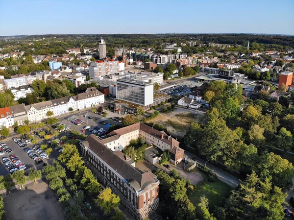 Herne city, Germany. Aerial view, urban architecture.