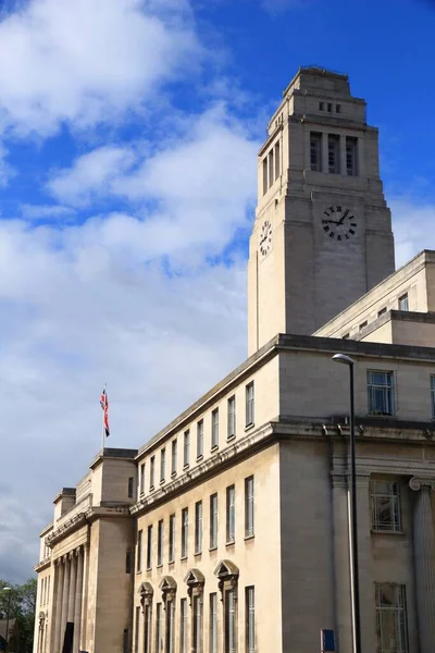 Leeds City Wielka Brytania Parkinson Budynek Uniwersytetu Leeds — Zdjęcie stockowe