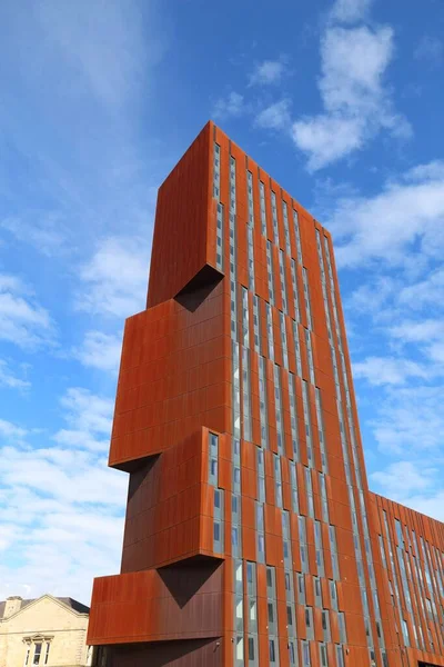 Leeds Reino Unido Julho 2016 Arranha Céu Universitário Broadcasting Tower — Fotografia de Stock