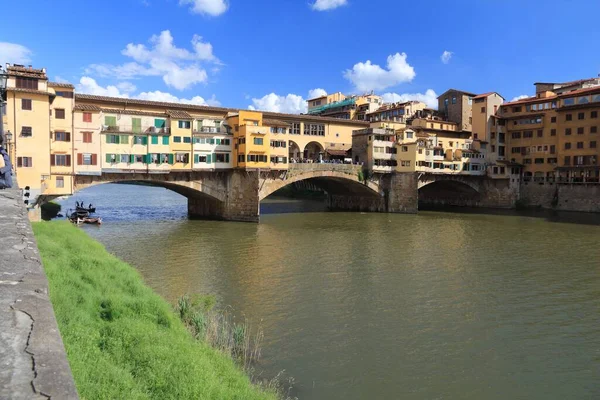 Florenz Vecchio Brücke Architektur Der Altstadt Florenz Toskana Italien — Stockfoto