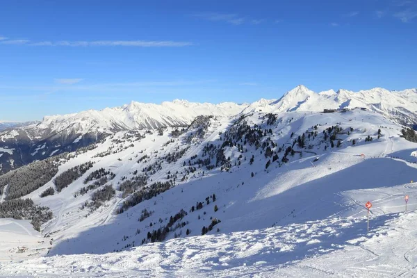Mayrhofen Rakouské Alpy Zimní Lyžařské Středisko Tyrolsku Rakouské Střední Alpy — Stock fotografie